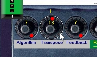 TQ5 knob control